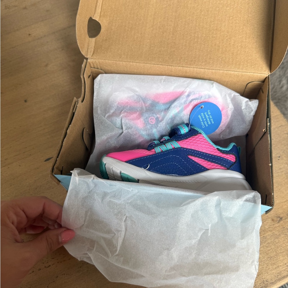 Stride Rite Vibrant Pink and Teal Sneakers - Picture 4 of 5